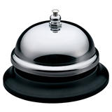 Counter Bell Black and Chrome